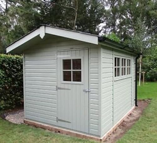 Centre Plastic Guttering Kit For Sheds Gutter 10 ft / 3m Gutter 110mm Half Round, Black