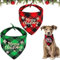 Weihnachten Hund Bandana Katzen Halstuch, 2 Stück Haustier Halstuch Schal Dreieck Lätzchen Kariert Rot Grün Kopftücher, Haustier Bandanas für Weihnachts Haustier Kostüm Zubehör (B)