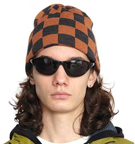 UNDERCONTROL Flexible Fit Logo-Stickerei Unisex Herbst/Winter Dünn Lang Acryl Trawler Beanie Strick Slouchy Skull Skimütze Korea