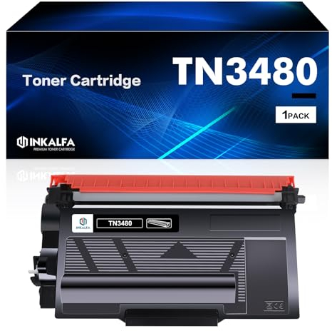 inkalfa TN3480 Kompatibel für Brother TN-3480 TN 3480 HL-L5100DN MFC-L5750DW MFC-L5700DW HL-L6400DW HL-L5000D HL-L5200DW DCP-L5500DN DCP-L5600DN DCP-L5650DN TN-3430 TN3430 Tonerkartusche Schwarz