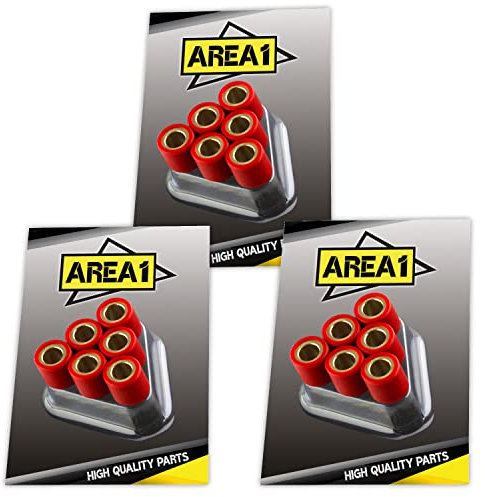 Area1 Set di 3 pezzi Rulli Variatore 15x12 mm Rotoli per Variatore/Pesi Del Variatore - Peso liberamente selezionabile - (8,5/9,0/9,5)