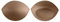 ButtonMode Extra Padded Bra Cups Insert or Sew in, Instant Push up Size up Boost up Support, Breast Enhancer for Most Dresses, Brown, A