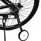 Fahrrad-Stützräder für Kinderfahrrad, verstellbare variable Geschwindigkeit, Fahrrad-Trainingsräder, Erwachsene, Fahrrad-Stützräder für Kinderfahrräder 16 bis 22 (schwarz)