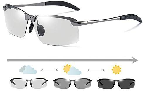 Tag Nacht Vision Photochrome Sonnenbrille - Polarisierte Chameleon Gläser für Männer - Fahren Sonne Ändern Farbe G4F1