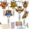 6tlg Windspiel Bastelset Herbst Kinder, Eule Basteln Halloween Herbst Kinder Bastelset Kinder Kindergeburtstag Bastelsets Für Kinder, Eulen Klangspiel Herbst Bastelset Kinder Ab 3 Herbst Bastelset