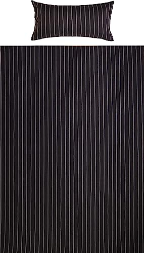 Looks by Wolfgang Joop Bettwäsche Feinflanell anthrazit-Ocker Größe 1x 135x200 cm + 1x 80x40 cm