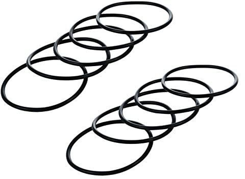 Niniang 10 Stück 66 mm x 60 mm x 3 mm Gummidichtungen, Schwarz, mechanisch, O-Ring
