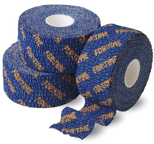 Hook Grip Tape – 27m (9m x 3 Rollen) Premium Selbstklebender Verband für Crossfit, Gewichtheben, Olympisches Heben – Einfach zu Zerreißen, Elastische Haftbandage für Sport - Selbsthaftende Bandage