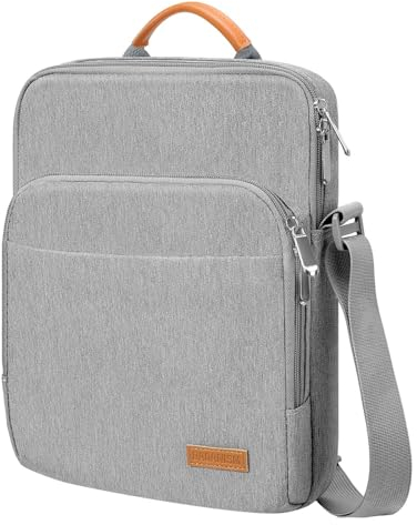 Dadanism 9-11 Zoll Tablet Tasche Schultertasche für iPad Pro 11, iPad Air 11, iPad (A16) 11, iPad 10. Gen 10,9, iPad 9/8/7. Gen 10,2, iPad Air 5/4, Galaxy Tab A9+ 11/S9 FE, Tab M11 11,Hell Grau