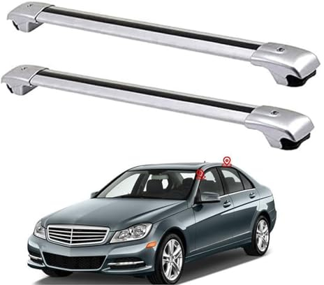 2 Stück Auto Dachträger für Mercedes Benz E Class W212 2009-2014 2015 2016, Aluminium Dachgepäckträger Gepackträger Querträger, Auto Zubehör
