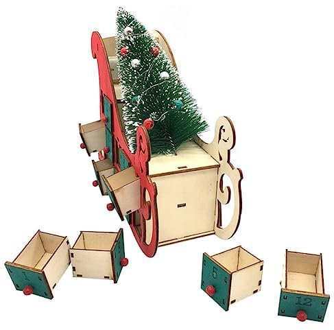 Anneome Weihnachts Desktop Adventskalender Holz Countdown Kalender Weihnachtskalender Dekor Für Schreibtisch Zuhause Geschenk