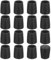 QUARKZMAN 36 Pcs Protection Pied de Chaise, 8mm Embout de Pied de Chaise en PVC sans Marquage Antidérapants Rond Protecteurs de Sol pour Pieds de Table, Noir