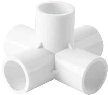 Connettore per raccordi per tubi in PVC, T per tubo 'acqua in PVC - Raccordo per tubi in PVC Connettore per raccordi per mobili in PVC - Raccordi angolari in PVC Raccordi in PVC a 3-4-5 vie Raccordi p