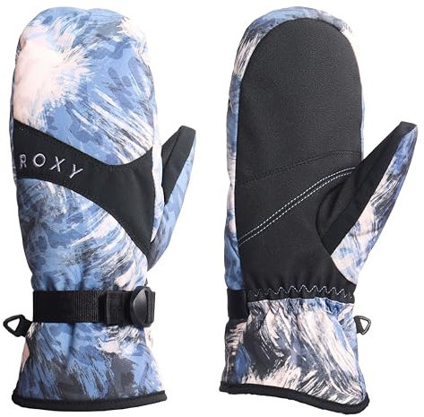 Roxy Damen Jetty Snowboard Ski-Fäustlinge Wasserdicht Touchscreen Technologie Verstellbare Handgelenkriemen Wild Wind Darknight Small, Wild Wind Darknight, Small