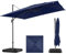 HOTIME Sombrillas voladizas grandes de 10 x 10 pies para patio, mejora e intensifica, con rotación de 360 grados y ajuste de 5 ángulos, sombrilla cuadrada de aluminio para exteriores, patio, jardín