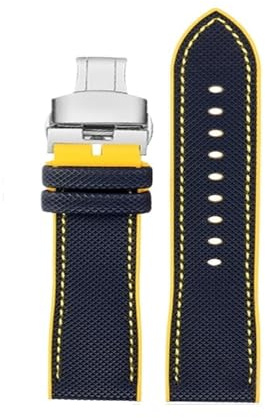 RTRCAGAKM Passend for Citizen, passend for Blue Angel-Uhrenarmband der zweiten Generation, passend for AT8020 JY8078, Nylon-Fluorkautschuk-Armband, Silikonarmband