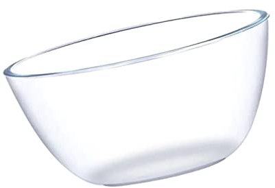 Cabilock Saladier Polyvalent 4500 ML Bol De Service À Fruits en Verre Matériau Borosilicate Design Simple Et Élégant