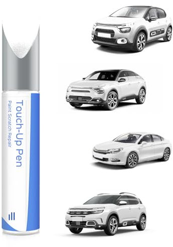 PARTS4EV EWP Blanc Banquise/Polar White Peinture de retouche pour Citroën Correspondance exacte - Réparation des rayures et des écaillages