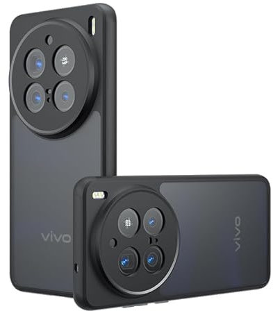 MOJIA Custodia Minimalista per vivo X200 Pro, Cover Ultra Sottile con Protezione Completa per la Fotocamera, Antiurto e Antigraffio. Black