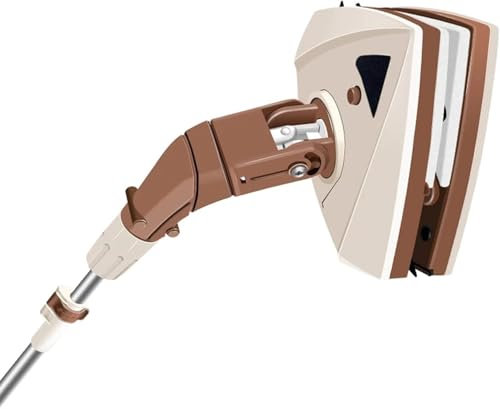 Magnetischer Fensterreiniger, doppelseitig, mit Teleskopstange, Reinigungsbürste für Autofenster und Autofenster