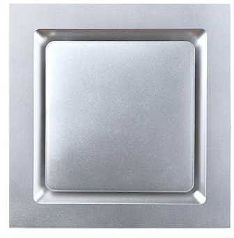 GEK208130 Ventilation fan 30x30cm Silent Kitchen Bathroom Ceiling Ultra-thin Ventilation Fan Integrated Ceiling Exhaust Fan Bathroom(Silver)