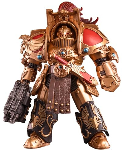 TOYVERSE JOYTOY 1/18 Action Figure Warhammer The Horus Heresy, Legio Custodes Aquilon Terminator Squad Aquilon with Lastrum Storm Bolter, Movable Joints, Character Model