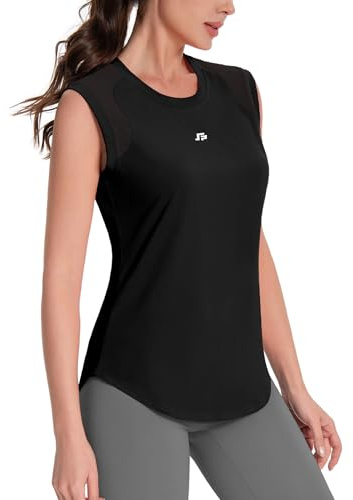 ANGEL CITIZ Tank Top Damen Sportshirt Ärmelloses Uv Shirt Yoga Tanktops Frauen Sportoberteil Fitness Laufen Activewear UPF 50+