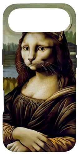 Hülle für iPhone Air Cat Mona Lisa Parodie Kunst für Katzenliebhaber