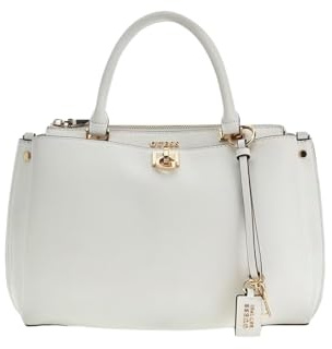 GUESS Handtasche Umhängetasche Bianca Girlfriend Satchel White weiß
