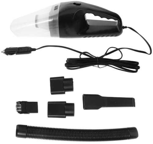 COMPUKAS Aspirateur Voiture Puissant 120w 12v sans Fil Système de Filtration et Faible Bruit pour Maison et École, Filtre Lavable et Accessoires Pratiques