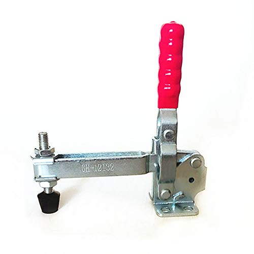 MINGZE Toggle Clamp GH-12132, a sgancio rapido verticale toggle Morsetto 227 kg / 500Lbs Capacità di presa Maniglia a sgancio rapido Tipo verticale Morsetti a Ginocchiera Rapido Fisso