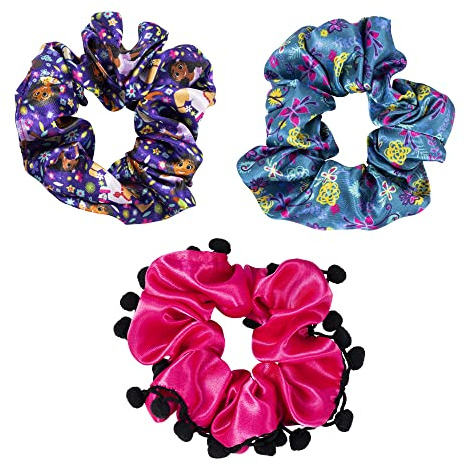 Disney Encanto Pink, Purple and Blue 3 Piece Scrunchie Set VE700981L
