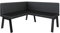 FURNISTAR Eckbank Akiko Metal A - Eckbankgruppe für Ihrem Esszimmer, Küche modern, Sitzecke, Essecke. Perfekt für Küche, Büro und Rezeption. Solide und Starke Verarbeitung. (142x168-Links-Soft11)