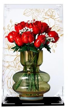 Vitrine transparente en acrylique pour Lego 10328 Bouquet de roses Compatible avec Lego 10328
