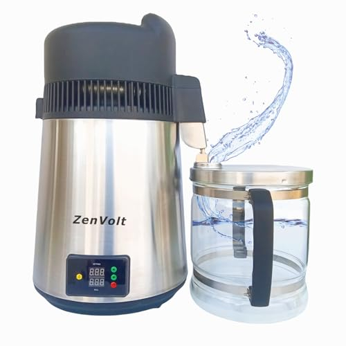 ZenVolt® 6LStainless Steel Water Distiller with Timer Temperature Control-1000W