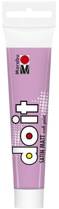 Marabu DO IT Craft Paint, 36 ml Rosa acrílica semibrillante para Bricolaje, Manualidades y Hobbies, Pintura al Agua, Intemperie, Resistente a la luz, de Secado rápido, Vegana, 12760076227, Pastel Pink