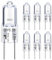 VIIVUU12V 50W GY6.35 Halogen Leuchtmittel Dimmbar, AC/DC 500LM Kein Flackern 2700K Warmweiß Lavalampe Glühbirne, stiftsockellampefür Kronleuchter, Schreibtischlampe, Hängelampen, Wandleuchte 6 Stück