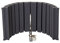 Fame Audio Mic Reflexion Screen MK II, Professioneller Reflexionsfilter, Schwarz, Optimiertes Akustikdesign, 46x30x25mm, Ideal für Mikrofonaufnahmen, Tonstudios, Homerecording