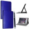 10inch Tablet Case Cover - Universal Leather Stand Case Folio Cover Magic Leather 360° Rotating Case Fits for ALL 10 Inch & 10.1 Inch Android Tablets tab + Stylus Pen (BLUE CASE COVER)