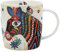 Maxwell & Williams Smile Style Mug animal coloré dans une boîte cadeau, motif zèbre, porcelaine, multicolore, 370 ml