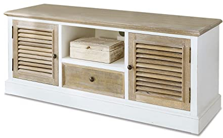 Loberon Sideboard Glencoe, antikbraun/antikweiß