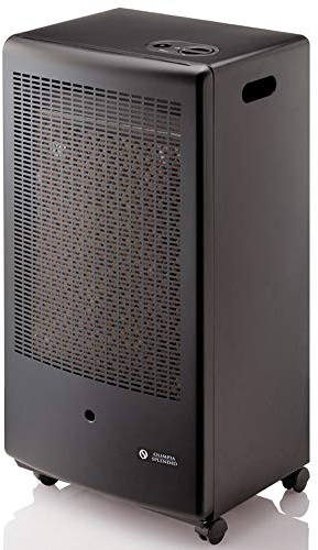 Olimpia Splendid 99382 Stovy Turbo Thermo, Stufa a Gas 3100 W con ventilatore, Prodotto in Italia, Nero
