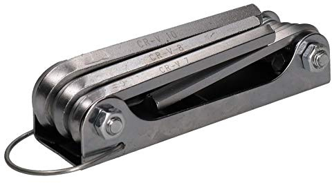 AB Tools Metric Folding Allen Allan Hex Key Set 2.5mm – 10mm 8pc Set Pocket Size
