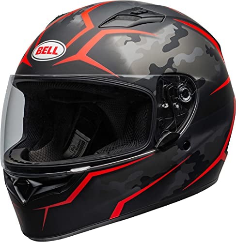 Bell HELMET QUALIFIER STEALTH CAMO MATTE BLACK/RED XL