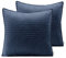 AmeliaHome 2 Kissenbezüge 45X45 cm anthrazit Flieder Kissenhüllen Set Ultrasonic Steppung Polyester Softa