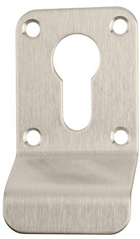 ZEROplus Euro-Zylinder, Türschloss Haustürschloss, passend für Euro-Profil-Zylinderausschnitt, satinierter Edelstahl, Z907.1SSS