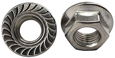 Dado flangiato M10 in acciaio inox 304 con motivo floreale esagonale antiscivolo dado flangiato confezione da 20 pezzi