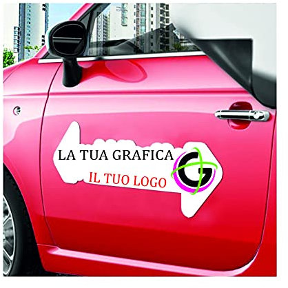 TARGHE MAGNETICHE PUBBLICITARIE AUTO TARGA MAGNETICA - 2 PEZZI (60x45 CM)