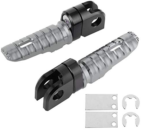 Paire de repose-pieds avant pédales en alliage d'aluminium pour Z125 PRO Z250/SL Z400 Z900 (titane)