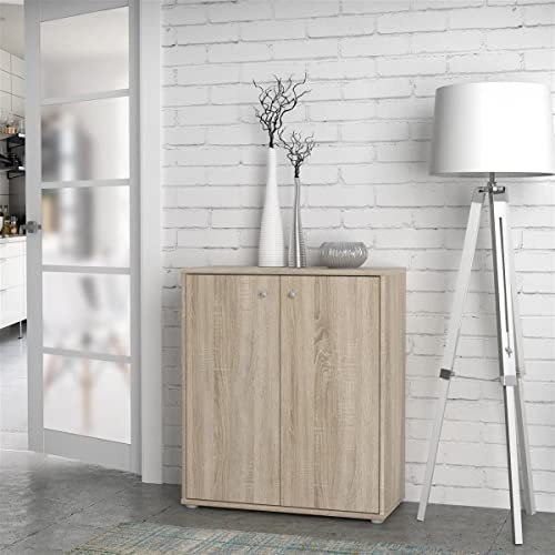 möbelando Kommode Beistellschrank Standschrank Anrichte Schrank Holzschrank Tembi VII Sonoma-Eiche